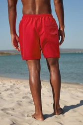 Next Badeshorts Schlichte Badeshorts Rot/Dunkelrot