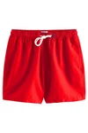 Next Badeshorts Schlichte Badeshorts Rot/Dunkelrot
