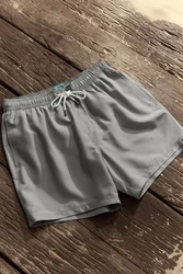 Next Badeshorts Schlichte Badeshorts Khaki/Grau/Beige