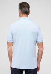 Eterna Kurzarmhemd SLIM FIT EASY IRON Hellblau/Blau