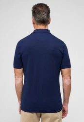 Eterna Kurzarmhemd SLIM FIT EASY IRON Dunkelblau/Blau