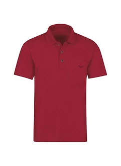 Trigema Poloshirt aus Single-Jersey Dunkelrot/Rot Trigema Poloshirt aus Single-Jersey Dunkelrot/Rot