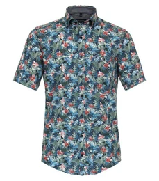 Kurzarmhemd - Freizeithemd mit Print - All Over Print - Hawaiihemd - Casual Fit
