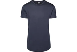 Urban Classics Herren Shaped Long Tee T-Shirt Dunkelblau