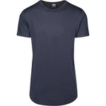 Urban Classics Herren Shaped Long Tee T-Shirt Dunkelblau