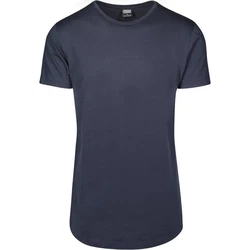 Urban Classics Herren Shaped Long Tee T-Shirt Dunkelblau
