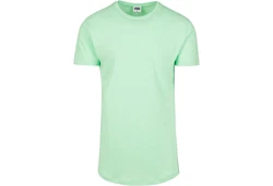 Urban Classics Herren Shaped Long Tee T-Shirt Hellgrün/Grün