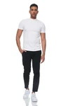 Denim House Chinohose Herren Stoffhose Chino Hose in Slim Fit mit Stretch Schwarz