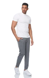 Denim House Chinohose Herren Stoffhose Chino Hose in Slim Fit mit Stretch Antracite