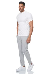Denim House Chinohose Herren Stoffhose Chino Hose in Slim Fit mit Stretch Grau