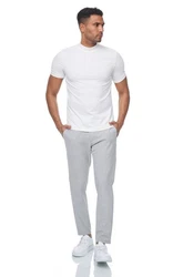 Denim House Chinohose Herren Stoffhose Chino Hose in Slim Fit mit Stretch Grau