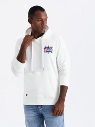 Kapuzensweatshirt Herren-Kapuzenpullover mit Print auf dem Rcken