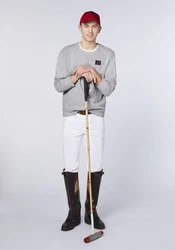 Polo Sylt Sweatshirt Logo Grau