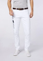 Polo Sylt 5-Pocket Jeans Grau/Weiß/Hellgrau