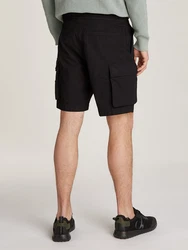 Calvin Klein Jeans Cargoshorts CARGO SHORT mit Logopatch Schwarz/Dunkelblau