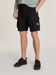 Calvin Klein Jeans Cargoshorts CARGO SHORT mit Logopatch Schwarz/Dunkelblau