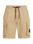 Calvin Klein Jeans Cargoshorts CARGO SHORT mit Logopatch Khaki/Beige/Braun