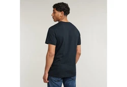 G-STAR T-Shirt Burger Blau/Dunkelblau/Schwarz/Dunkelgrau/Grau/Braun