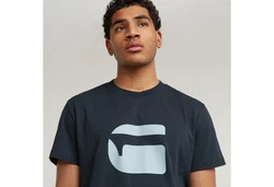 G-STAR T-Shirt Burger Blau/Dunkelblau/Schwarz/Dunkelgrau/Grau/Braun