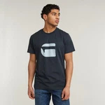 G-STAR T-Shirt Burger Blau/Dunkelblau/Schwarz/Dunkelgrau/Grau/Braun