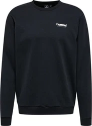 hummel Rundhalspullover Schwarz/Rot/Dunkelblau