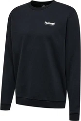 hummel Rundhalspullover Schwarz/Rot/Dunkelblau