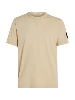 Calvin Klein Jeans T-Shirt BADGE REGULAR TEE Khaki/Beige/Braun