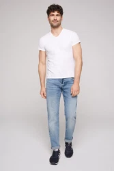 CAMP DAVID Slim-fit-Jeans mit normaler Leibhöhe Hellblau/Blau