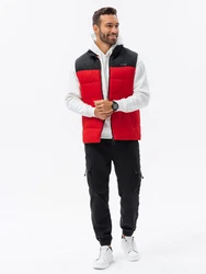 Herren Weste Ombre Rot