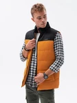 Herren Weste Ombre Gelb/Orange/Braun