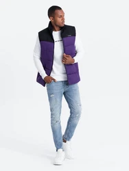 Herren Weste Ombre Fliederfarben/Lila/Dunkelblau
