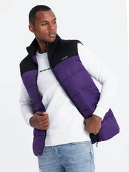 Herren Weste Ombre Fliederfarben/Lila/Dunkelblau