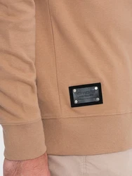 OMBRE Sweatshirt mit Polokragen Herren weiß