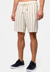 Indicode Sweatshorts INBallo Khaki/Beige/Gelb/Weiß/Creme