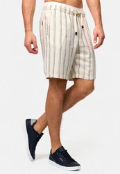 Indicode Sweatshorts INBallo Khaki/Beige/Gelb/Weiß/Creme