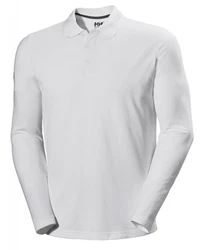 Helly Hansen M Crewline Long-sleeve Polo Herren Grau/Hellgrau/Weiß