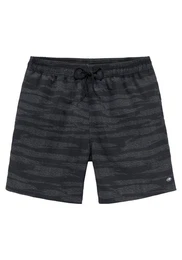 Badeshorts mit Melange-Effekt