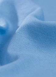 Trigema T-Shirt TRIGEMA T-Shirt DELUXE Hellblau/Blau