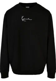Rundhalspullover Herren KKMQ12003BLK Small Signature Crew (1-tlg)
