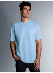 Trigema T-Shirt in Piqué-Qualität Hellblau/Blau