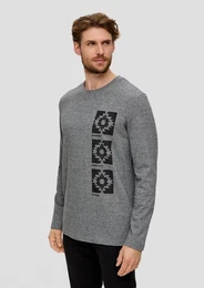 Langarmshirt Langarmshirt mit Frontprint