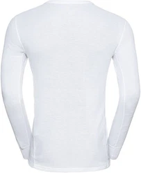 Odlo Longsleeve Active Warm Eco Baselayer Top Crew Neck Weiß/Grau/Creme