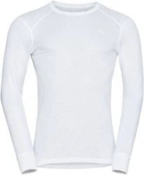 Odlo Longsleeve Active Warm Eco Baselayer Top Crew Neck Weiß/Grau/Creme