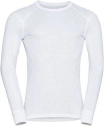 Odlo Longsleeve Active Warm Eco Baselayer Top Crew Neck Weiß/Grau/Creme