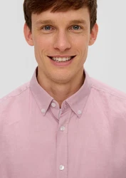 s.Oliver Langarmhemd mit Button-Down-Kragen 