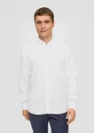 s.Oliver Langarmhemd mit Button-Down-Kragen Weiß/Creme