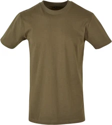 Build Your Brand Rundhalsshirt Round Neck Herren T-Shirt Khaki/Dunkelgrün/Braun
