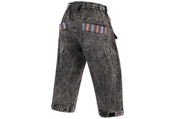 KUNST UND MAGIE Haremshose Kurze Hose Baggy Cargo Shorts Dunkelgrau/Grau/Schwarz/Mischfarben/Braun/Beige