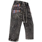KUNST UND MAGIE Haremshose Kurze Hose Baggy Cargo Shorts Dunkelgrau/Grau/Schwarz/Mischfarben/Braun/Beige