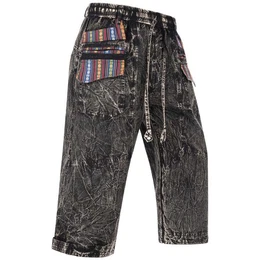 Haremshose Kurze AHerren Hose 3/4 Baggy Cargo Yoga Shorts Hippie Goa Baumwolle